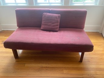 Mid-century Danish Modern Teak Wood Sofa / Day Bed W/ Storage Draw!