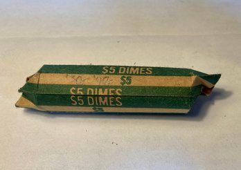 U.S.A. SILVER Dime Roll, Mercury Dime Coin Roll Years Ranging From 1930s And 1940s
