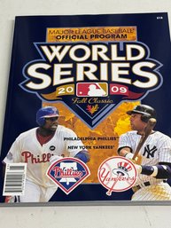 MLB Phillies Yankees 2009 World Series Program