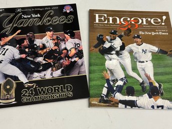 Lot Of 2 Yankees 24 And 25 Th Wold Series Chamionships Magazines