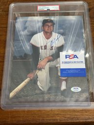 Autographed Signed Photo Of Carl Yastrzemski With PSA COA