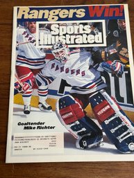 Sports Illustrated With Mike Richter On Cover