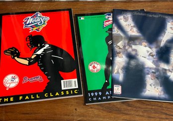 Lot Of 3 X 1999 Yankee Programs