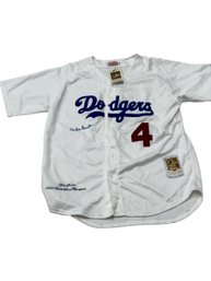 Duke Snider Signed Cooperstown Collection Dodgers Jersey PSA Authenticated