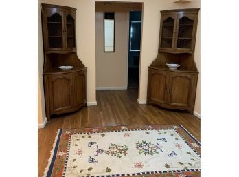 Mid-Century 'John Widdicomb Co. ' Matched Pair Of Corner Cabinets