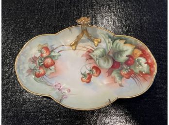 Antique Limoges Porcelain Hand Painted Dish