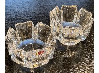 'Orrefors'  Signed Crystal Bowls-2 Piece Collection