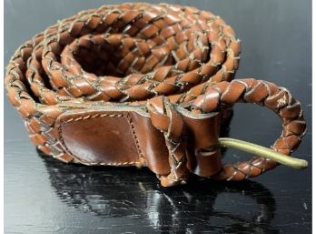 Vintage  Ralph Lauren Braided Leather Belt