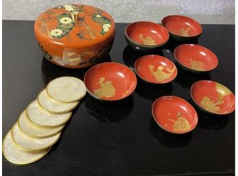 Vintage Asian Lacquer Collection-15 Piece Collection