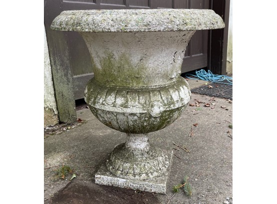 Antique Large Cast Iron Garden Urn