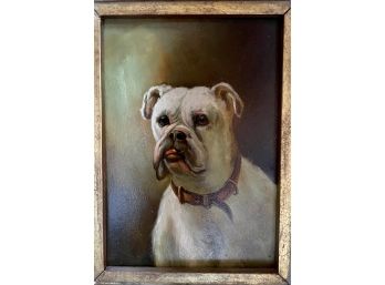 Vintage Oil Painting- Framed- Mastiff