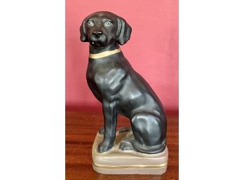 Vintage  Black Dog Figurine