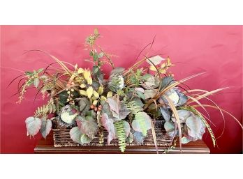 Custom Large Silk Flower Arrangement In Beautiful Container