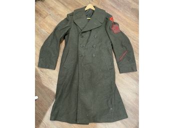 Vintage Korean War USMC Military Coat