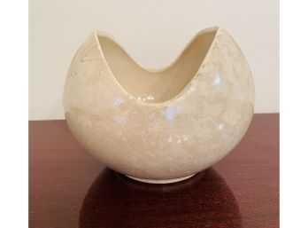 Vintage White Pottery Vase