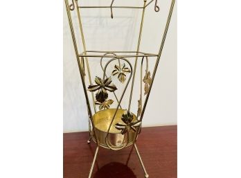 1950s Metal  Decorative Umbrella Stand