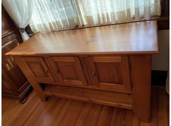 VINTAGE THREE DOOR PINE CABINET