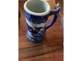 Vintage Flow Blue Open Beer Stein