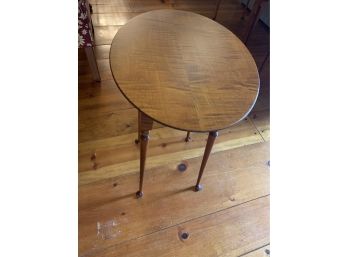 Vintage Tiger Wood Round Table