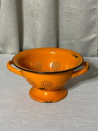 Vintage Orange Colander