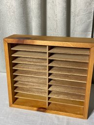 Multi Use Wooded Slotted Storage Box