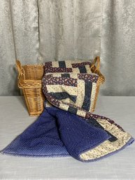 Basket And Small Lap Blanket