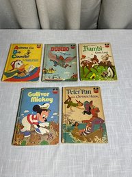 Vintage Disney Children Books  5 Pc Lot