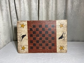 Vintage Game Board Used As Wall Hanging
