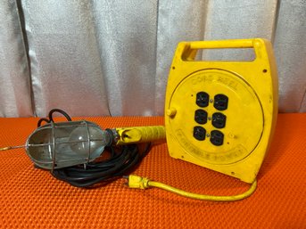 Work Light And All Purpose Retractable Cord Reel