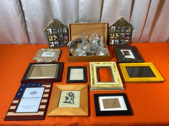 Lot Of Picture Frames And Hardware For Framing And Hanging