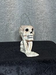 Silver Willow Folk Art Skeleton - Halloween Dated 2003