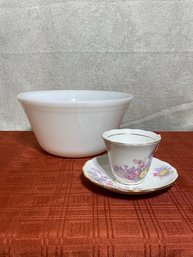 Vintage Tea Cup And Mixing Bowl Lot