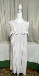 White Lace Lined Sun Dress