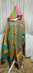 Hand Made Crochet Hooded Robe