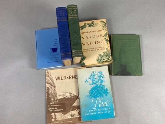 Miscellaneous Vintage Books On Nature Writing, Wildlife, Plants & Wilderness