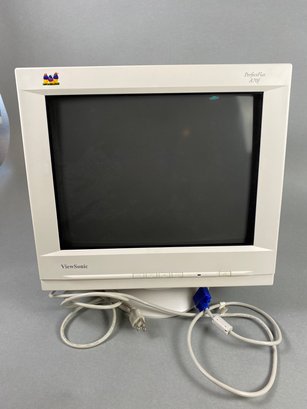 Early ViewSonic Perfect Flat A70f Computer Monitor & Cord, Model VCDTS23125-2R