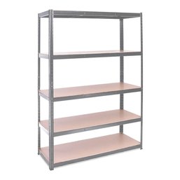 5-Tier Shelf, Powder Coated Boltless Heavy Duty Shelving