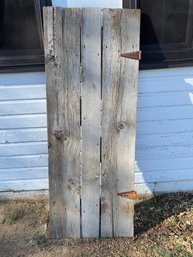 Very Cool Vintage Or Antique Barn Door With Awesome Old Hinges