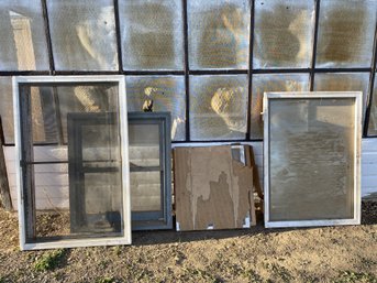 Three Single Or Double Pre-hung Windows, Two Have Never Been Used