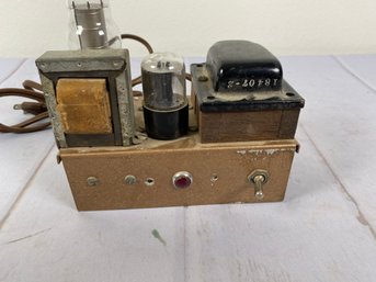 Vintage Amplifier With Vacuum Tubes