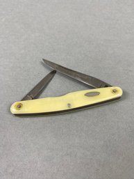 Vintage Two-blade Pocket Knife From The Estate Of William E. Morgan, Western Knife Company In Boulder