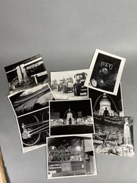 Collection Of 9 Vintage Black & White Glossy Photos Professional Photography St Louis Busch Stadium