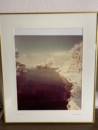 Beautiful Piece Of Framed Art Titled Poudre River, Signed By Artist Mick Webster