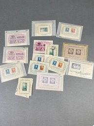 Thirty-five U.S. Stamp Souvenir Sheets & A Few Canceled Sheets