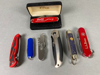 Seven Pocket Knives & Multi-tools Including Gerber, L.L. Bean & Cub Scouts