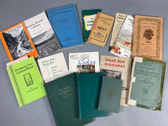 Miscellaneous Vintage Books, Pamphlets & Brochures, Including Farmer's Year Book, Mountaineering