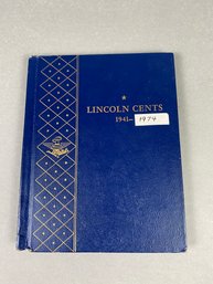 Book Of Lincoln Cents, 1941 To 1974 With Two Missing Coins