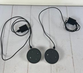 Two Amazon Echo Dots, Second Generation