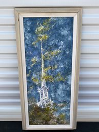 Framed Painting Titled 'The Steeple' By Chepack Or Shepack