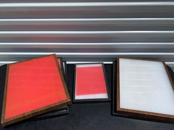 Set Of 6 Display Or Specimen Cases In Various Sizes
